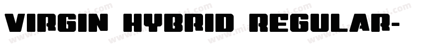 Virgin Hybrid Regular字体转换